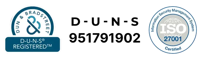 D-U-N-S® Registered™ e ISO 27001 Certified - Certificaciones de información y seguridad